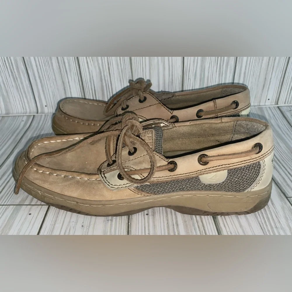 Kids Sperry Top Siders Boat Shoes Size 2.5 - Picture 6 of 9